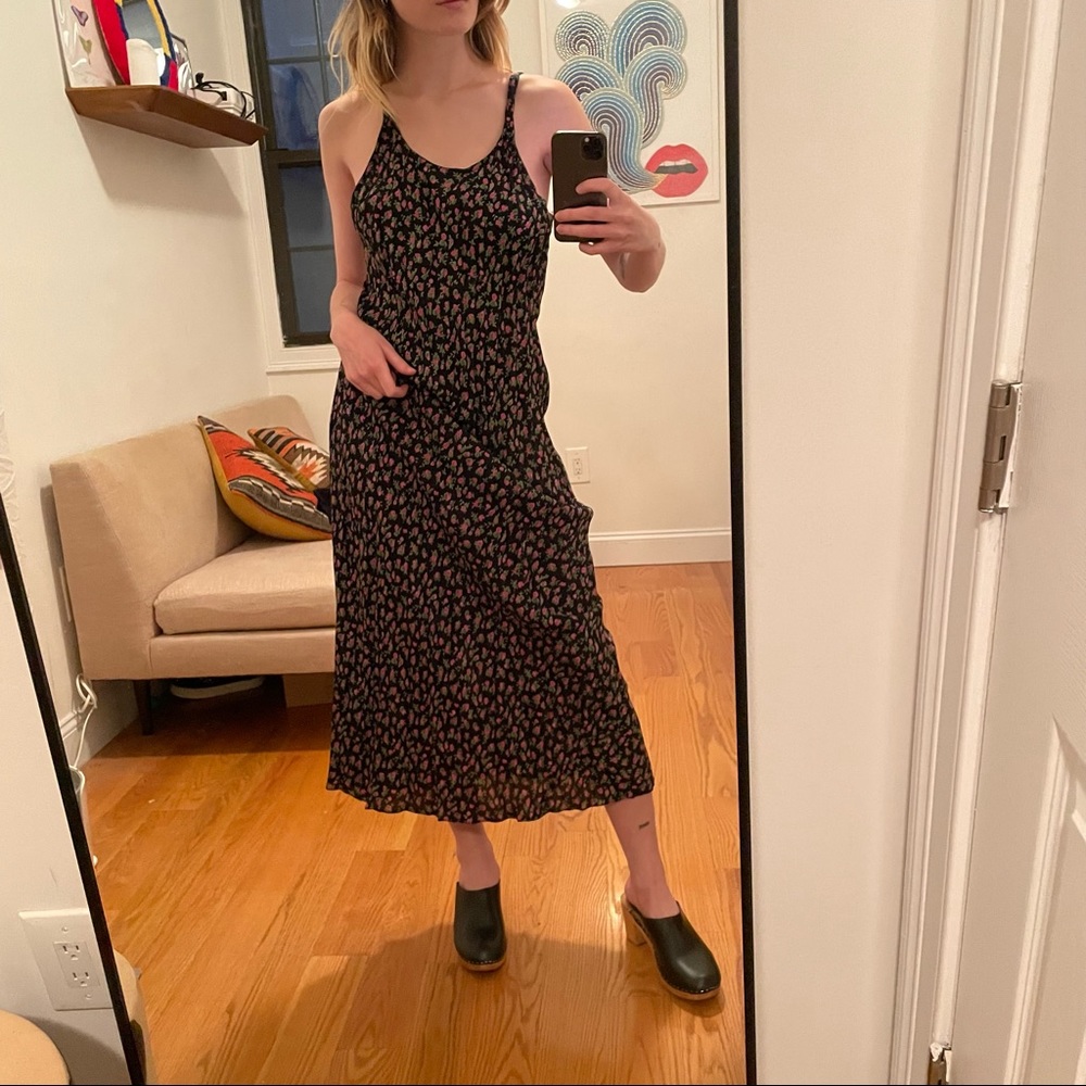 SOLD Vintage Floral Maxi Dress